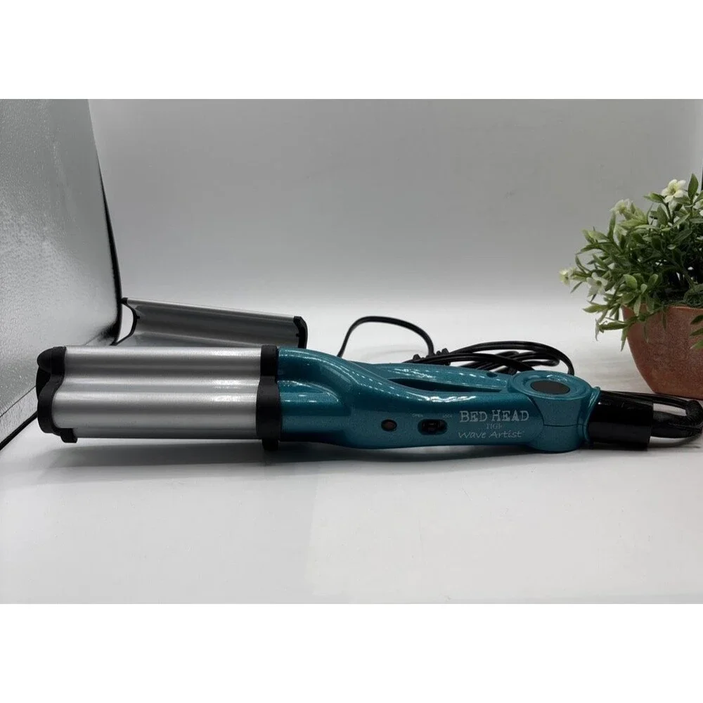Bed Head Wave Artist Hair Waver Iron Teal Ceramic Tourmaline Model BH305 Preown